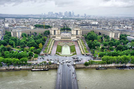 Paris Panorama From Eiffel Towerの写真素材