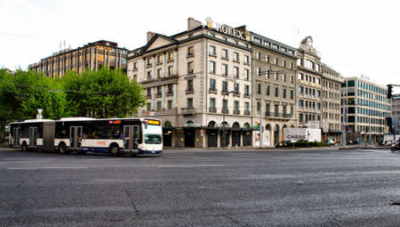 Geneva Switzerland City Center October 2014のeditorial素材