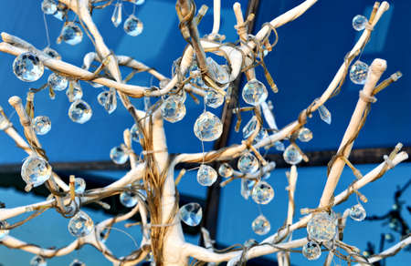 Crystal Balls Christmas Decorationsの写真素材