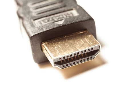 photo of hdmi connection cable close up