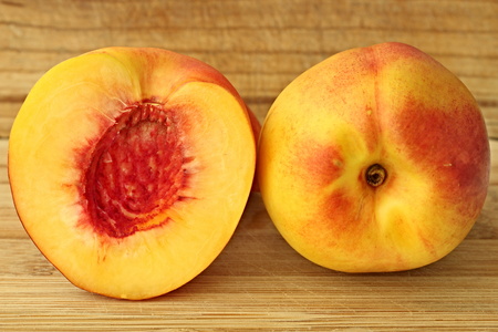 Popular fruit on the wooden board.の写真素材