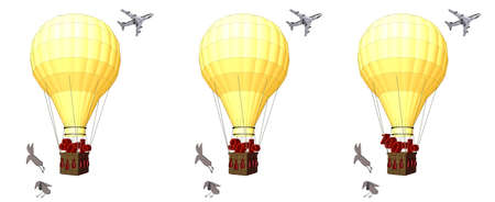 SALE - Hot air balloonsの写真素材