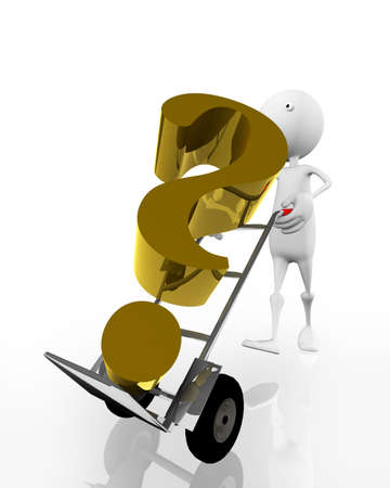 Very beautiful three-dimensional illustration, figure.Hand Track with dollars. 3d.の写真素材