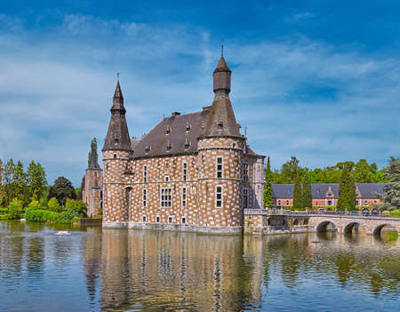 The ancient castle of Jehay in Belgium, near Liegeのeditorial素材