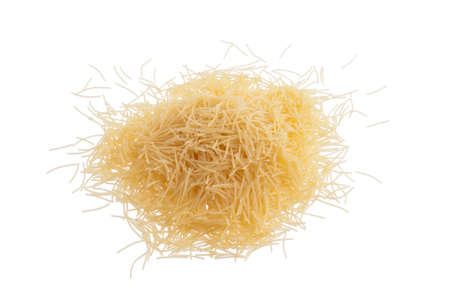 Pile of raw italian pasta vermicelli