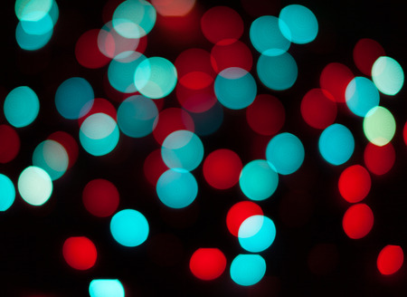 Defocused christmas lights. New Year bokeh. Abstract background for holiday designの写真素材