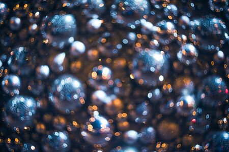 Bokeh. New Year bokeh background. Abstract background with colorful bokeh. Defocused lights. Background for Christmas cards. Beautiful blurred christmas balls. Christmas Lights. Christmas decorationsの写真素材
