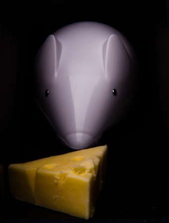  white plastique mouse and cheese