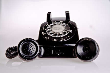 old fashion black phoneのeditorial素材
