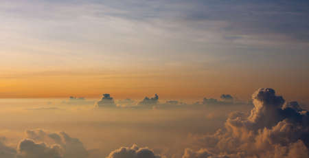 A perfect sunset from the top of Haleakala Volcano. Maui, Hawaii.の写真素材