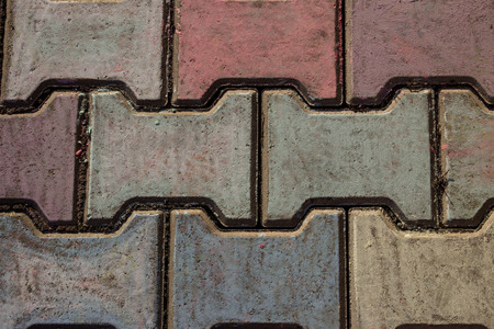 Colorful paving stonesの写真素材
