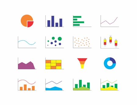 Chart typesのイラスト素材