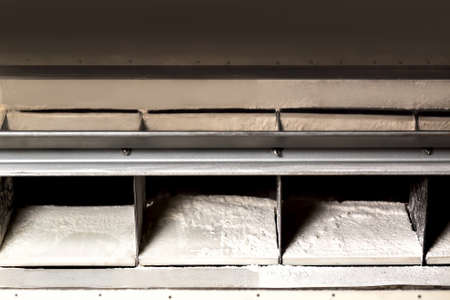 Hangar with flour. System for dispensing of flour.の写真素材