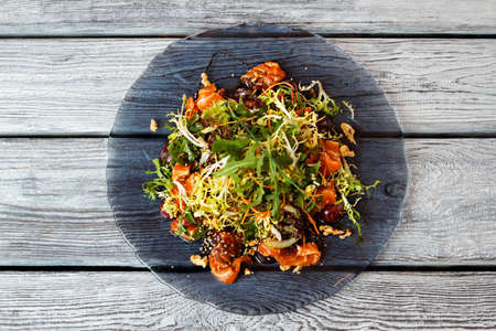 Salad on a plate.の写真素材