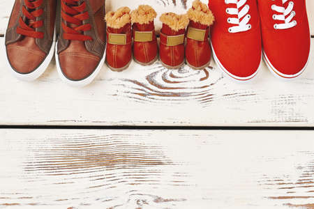 Footwear for dog and human. Spend more time with friend.の写真素材