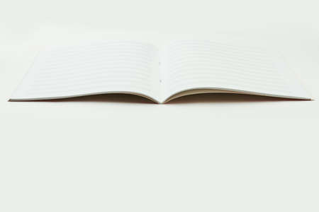 Note paper for musical notes. Blank music score book. Staff paper music.