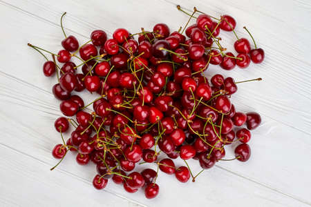 Heap of juicy berries on white background.