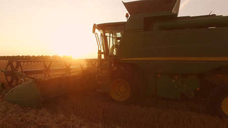 Combine field and sky. Improved farming methods.