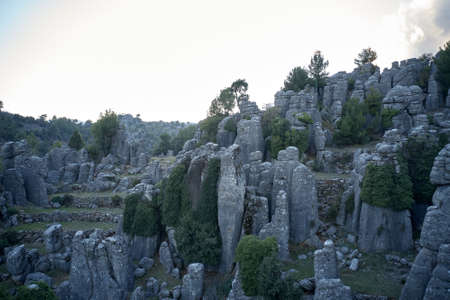 Magnificent rock formations landscape. Travel around the world.