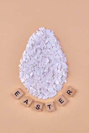 Easter egg made of shards.