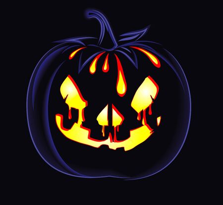decorative halloween celebrate background with magic pumpkinのイラスト素材