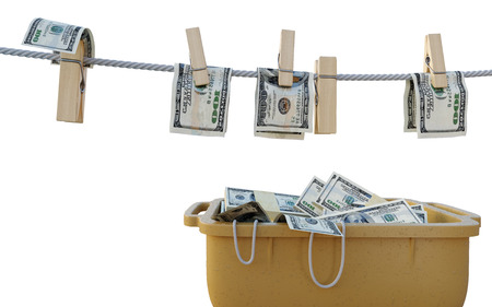 washing money concept background photoの写真素材
