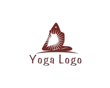 design of a person doing yoga positionのイラスト素材