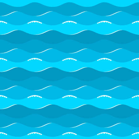 Texture of sea blue wavesのイラスト素材