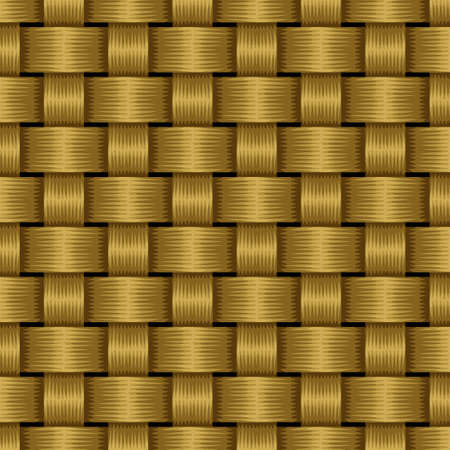 Texture yellow woven twigsのイラスト素材