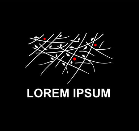 Example of the icon with the nest in vector graphics.のイラスト素材