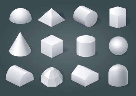 Set of geometric shapesのイラスト素材