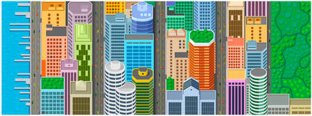 Set of building illustration.のイラスト素材