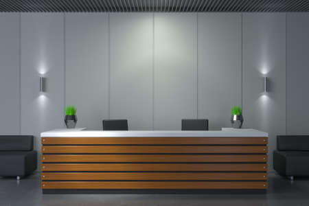 Reception in the lobby interior