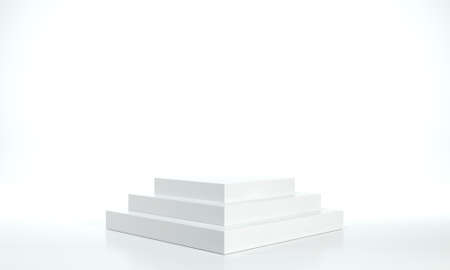 3d illustration. Stand podium for an exhibition or stage. Background for subjectの写真素材