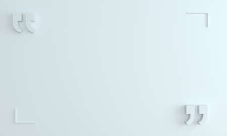 Quotation mark quotation in the room wallの写真素材