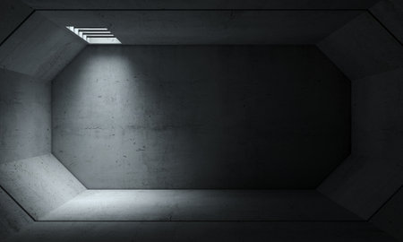 Background wallpaper of concrete maze storm tunnelsの写真素材
