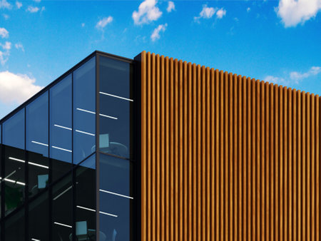 Logo mockup 3d sign building office or shopの写真素材