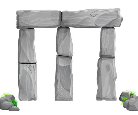 Stonehenge old dolmen or templeのイラスト素材