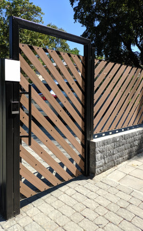 Modern automatic sliding entrance gate