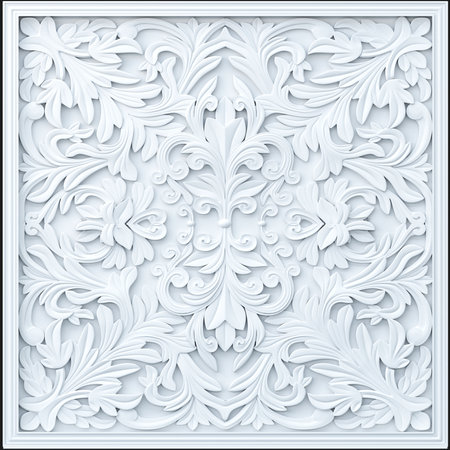 Background vignette stone baroque ornamentの写真素材