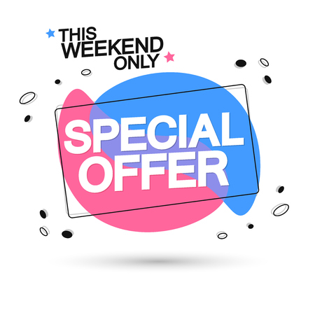 Special offer, discount icon, app icon, vector illustrationのイラスト素材