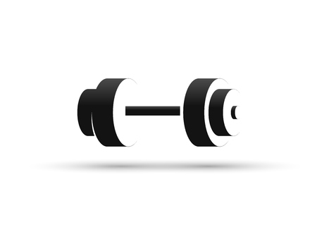 Dumbbell icon, sign design template, vector illustrationのイラスト素材