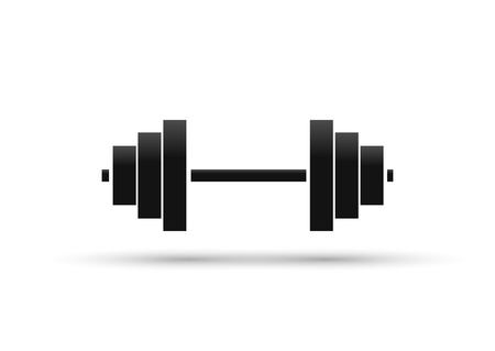 Dumbbell icon, sign design template, vector illustrationのイラスト素材