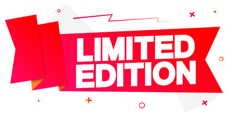 Limited Edition, tag design template, promo banner, vector illustrationのイラスト素材