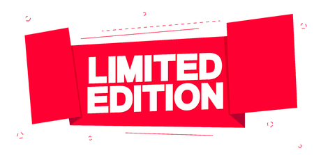 Limited Edition, tag design template, promo banner, vector illustrationのイラスト素材