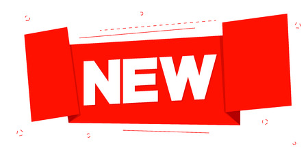 New banner design template, promo tag, vector illustrationのイラスト素材