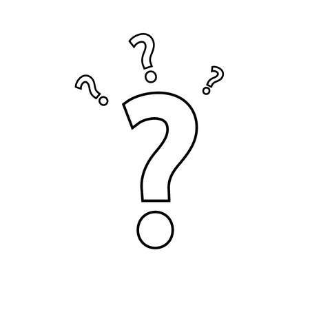 Question mark sign icon design templateのイラスト素材