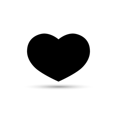 Heart icon, Valentines Day symbol, graphic design template, vector illustrationのイラスト素材