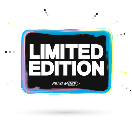 Limited Edition, tag design template, promo banner, vector illustrationのイラスト素材