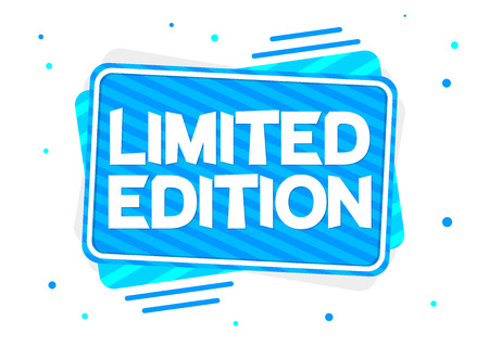 Limited Edition, tag design template, promo banner, vector illustrationのイラスト素材